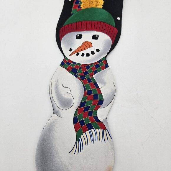 Christmas Tie Jolly Holly Festive Holiday Necktie Snowman Scarf Snowflakes Navy - Picture 3 of 8